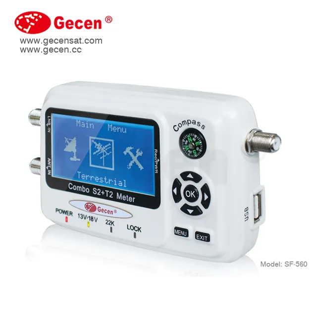 GECEN Digital TV DVB-T2 Terrestrial Signal Finder Meter Modell SF-560