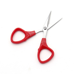 Ciseaux de bureau en acier inoxydable, manche rouge, longueur 104mm, pour la découpe du papier, artisanat, bricolage, usage domestique - Product Image 3