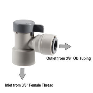 Vanne d'arrêt droite en ligne, raccord rapide de tuyau de tuyau de 3/8 '', joint de raccord enfichable de tube de bière, interrupteur de distributeur d'infusion - Product Image 3