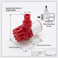 Pompa Submersible DC Seri Reef Royal 1600L/H-12000L/H Langsung dari Pabrik OEM ODM