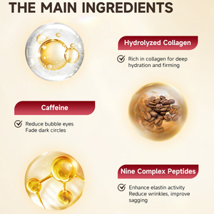 แผ่นมาส์กใต้ตาคอลลาเจน<span class=keywords><strong>ไฮ</strong></span><span class=keywords><strong>โดร</strong></span><span class=keywords><strong>ไล</strong></span><span class=keywords><strong>ซ์</strong></span>ผสมคาเฟอีนแบบขายส่ง ย่อยสลายได้ เป็นมิตรกับสิ่งแวดล้อม ลดอาการบวม แผ่นเจลน้ำมันบำรุงผิวรอบดวงตา - Product Image 2