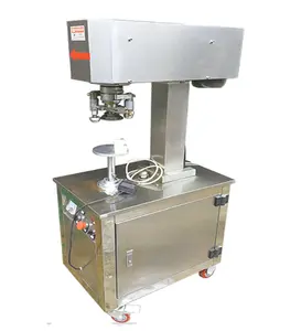 Industry Semi Automatic ROPP Glass Bottle Aluminum Cover Screw Capping Machine For Vodka Fruit Liqueur Sparkling Water Packing