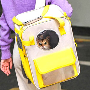 Mochila Transportadora para Gatos con Ventana Transparente, Orificios de Ventilación y Bolsillo de Almacenamiento, Mochila Transportadora para Gatos para Viajes al Aire Libre - Product Image 5