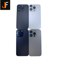 Vente en gros de vitres arrière de remplacement pour iPhone 15 Pro/15 Pro Max, coque arrière de batterie, panneau de verre arrière avec logo pour téléphone