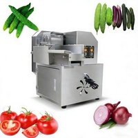Commerciële industriële elektrische groente- en fruitsnijmachine voor het snijden van bananen en aardappelen, snijmachine voor uien