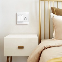 Prise murale universelle multiprise 250V 16A 86*86mm de haute qualité à 2/3 broches, type américain, pour interrupteurs muraux – Vente en gros