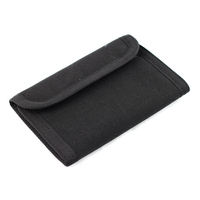 Portable multifonction RFID blocage Clip portefeuille personnalisable Polyester pliable porte-carte d'identité pochette pour hommes carte de visite utilisation