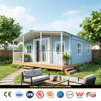 Maison mobile préfabriquée de 20 pieds ou 40 pieds, Tiny Home, 2 ou 3 chambres, maison préfabriquée de luxe extensible en conteneur