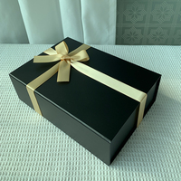 Boîtes d'emballage pour bougies en carton noir pliables de haute qualité avec fermeture magnétique, populaires pour les cadeaux et l'artisanat