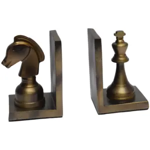 הטוב ביותר מעצב Bookend עם פליז עתיק בצבע גמר עיצוב