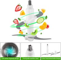 Mini hachoir électrique multifonction pour légumes et fruits, robot culinaire, mixeur, moulin à viande en acier inoxydable pour la cuisine domestique