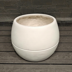 Jardinières en fibre d'argile écologiques, durables et de grande taille pour l'extérieur, décoration de jardin, hôtel, centre commercial, sol, capacité de 15 L, fabrication artisanale - Product Image 1