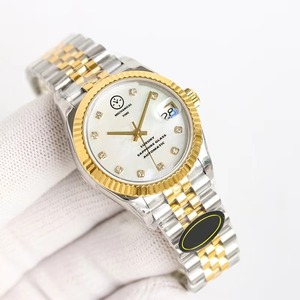 Montre pour femme Drioshipping, cadran violet, 36 mm, bracelet en acier inoxydable 904L avec diamants, logo personnalisable, montre mécanique, cadeau idéal - Product Image 6