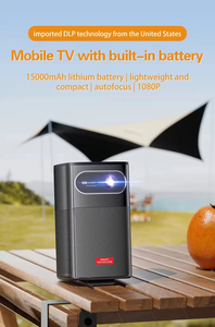 Portable 1080P DLP <b>Projector</b> Smart Android WiFi <b>3D</b> Auto Focus Built-in Battery Mini <b>Projector</b> for Outdoor Use - Product Image 6