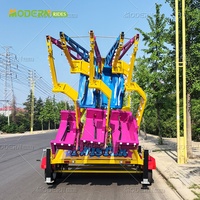 Manège Chaise Volante avec Remorque, Portable, pour Parc d'Attractions et Fête Foraine, à Vendre