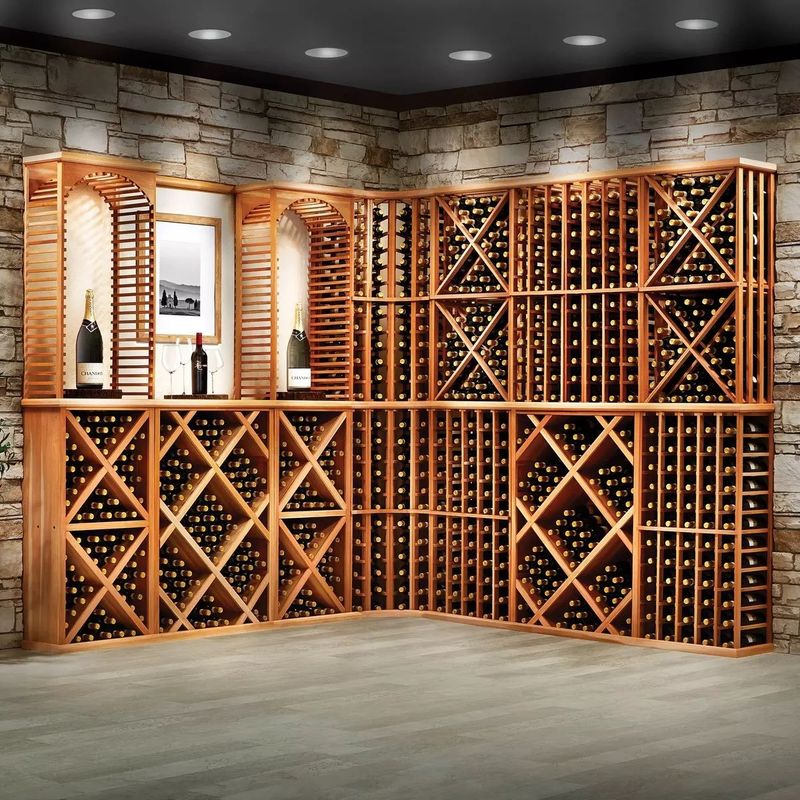 Wholesale Factory Standing Wooden Wine Cellar