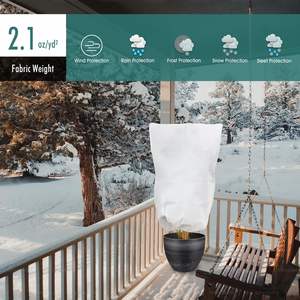 Winter Protection for <b>Plants</b>, Breathable, Tear-Resistant Frost Protection <b>Plants</b>, Zip Protective <b>Cover</b> Outdoor for Shrubs, Trees - Product Image 2