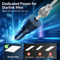 Nouveau chargeur de voiture mini 12V-24V 60W, convertisseur DC compact pour allume-cigare avec alimentation en sortie 30V