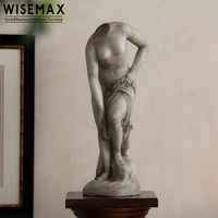 WISEMAX MEUBLES Décoration d'intérieur moderne Sculpture en résine artisanale exquise Statue Décoration d'intérieur Art Ornement pour console de table