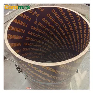 Cylindrical formwork mold wood plywood for concrete building
