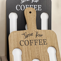 Vintage personnalisé mural cuisine bureau k tasses café capsule stockage comptoir présentoir bambou bois café dosette support