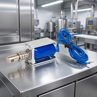 Solénoïde de verrouillage magnétique électronique personnalisé 220V 50N, course de 5 mm, boîtier en ferroalliage, bobine en cuivre pur pour ascenseurs et distributeurs automatiques