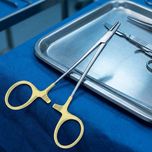 Porte-aiguilles en bois Crile pour bébé, instrument chirurgical TC pour la chirurgie générale, certifié CE, manuel, Classe I - Product Image 2