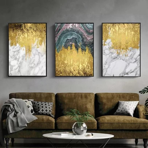 Fiori su misura arte astratta tela pittura poster da parete stampe per soggiorno decorazioni per la casa pronto per essere appeso - Product Image 4