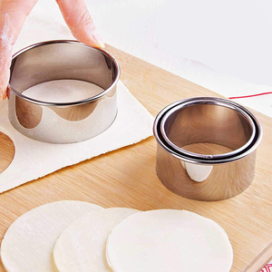 12 pièces en acier inoxydable cuisson pâtisserie coupe-pâte Mousse anneau moules forme ronde coupe cercle Cookie moules ensemble - Product Image 3