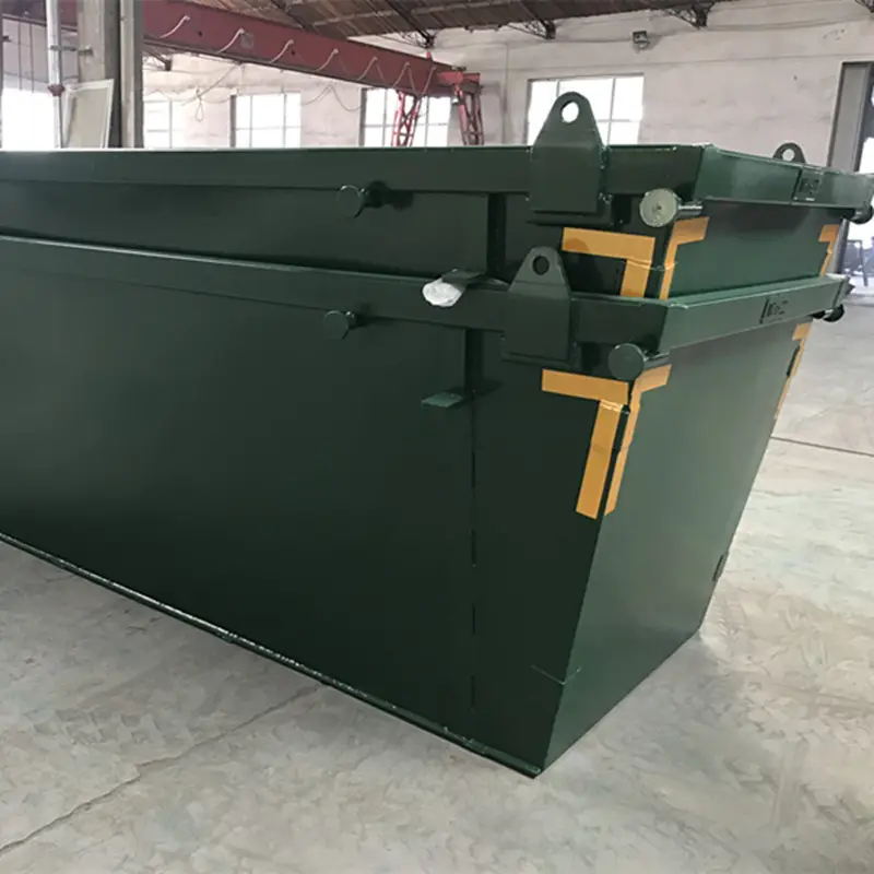2 м Подгонянный напольный Штабелируемый стальной металлический бункеров-лом цепной подъемник контейнеров бункеров для продажи