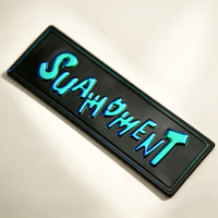Badges en TPU personnalisés en gros, écologiques, lavables, thermocollants, pour vêtements de sport, avec logo d'équipe/club en relief 3D imprimé (cœur, fleur)