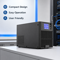 Alimentation sans interruption (ASI) en ligne 1 kVA à onde sinusoïdale pure, double conversion, alimentation de secours certifiée CE, batterie au plomb-acide pour serveur, ordinateur, bureau