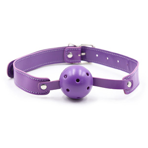 Sangles de Bondage en Cuir Réglables Boules de <span class=keywords><strong>Yoga</strong></span> Orales Bouchons de Bouche Fetish Sex Toys pour Couple - Product Image 3