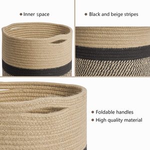 Jute Rope Plant <strong>Basket</strong> Modern Woven <strong>Basket</strong> for <strong>10</strong> Flower Pot Floor Indoor Planters 11 * 11 <strong>Storage</strong> Organizer <strong>Basket</strong> - Product Image 3