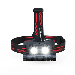 Vente en gros de phares rechargeables les plus puissants IP-X8 étanches 7 modes 1400 lumens phares LED pour la chasse au camping d'urgence