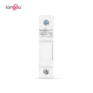 TONGOU <span class=keywords><strong>Fusible</strong></span> PV 1 pôle 1000V <span class=keywords><strong>15A</strong></span> <span class=keywords><strong>Fusible</strong></span> CC avec porte-<span class=keywords><strong>fusible</strong></span> pour la protection du système solaire photovoltaïque 10x38mm - Product Image 1