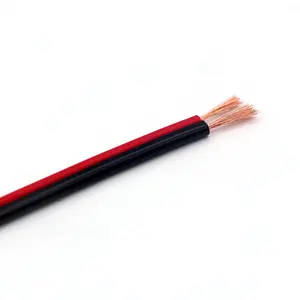 Red-black Flexible Flat Twin Wire PVC Copper Insulated Red Black Building wire