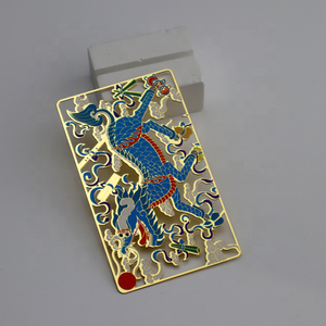 Venta caliente logotipo personalizado oro Metal monstruo naipes Metal campo Centro dibujos animados <span class=keywords><strong>Booster</strong></span> juego de comercio tarjetas de impresión - Product Image 4