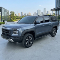 Auvent de camion en aluminium Overland pour BYD Shark 2024, auvent rigide double cabine avec barres de toit et fenêtres