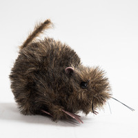 La peluche chat réversible originale-Ornement d'horreur chat et souris noirs hurlant pour Halloween