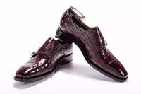 Chaussures pour hommes de qualité supérieure en crocodile sur semelle Cloud, fabriquées à la main par Goodyear, chaussures habillées formelles pour hommes, en cuir d'alligator véritable, chaussures de ville pour hommes