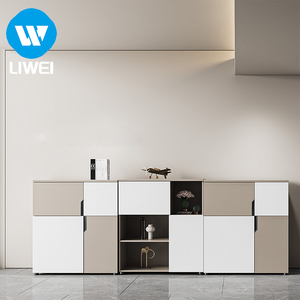 Meuble de <span class=keywords><strong>rangement</strong></span> <span class=keywords><strong>et</strong></span> classeur de <span class=keywords><strong>bureau</strong></span> en panneaux de bois écologiques LIWEI avec <span class=keywords><strong>rangement</strong></span> mural pour documents, idéal pour usage commercial - Product Image 3