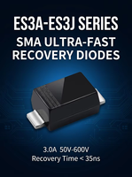 Diode redresseuse à récupération ultra-rapide ES3J SMA 3A 600V, série ES3A ES3B ES3D ES3G, diodes à montage en surface