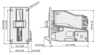 Pièces d'arcade JY : Série d'accepteurs de pièces multi-mechanismes en plastique personnalisés ICT UCA1 UCA2 UCA3 UCAE UCAES – Accessoires pour machines de divertissement