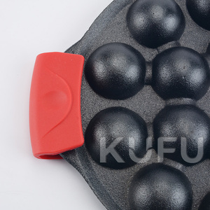 Poêles à crêpes en fonte pour Poffertjes, Takoyaki, Kanom Krok, design classique et écologique - Product Image 4
