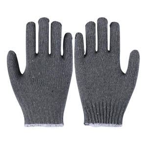 Guantes De Punto De Algodón Negro - Product Image 5
