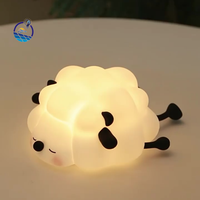 Lampe de chevet LED en silicone en forme de lapin avec capteur tactile, cadeau mignon pour chambre d'enfant, bébé, lampe de nuit