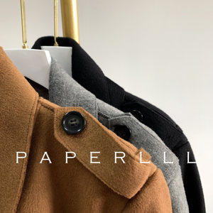 Cappotto Lungo Vintage di Alta Qualità per <span class=keywords><strong>Donna</strong></span>, Oversize, Doppiopetto, <span class=keywords><strong>Grigio</strong></span>, con Cintura, per Inverno e Autunno - Product Image 4