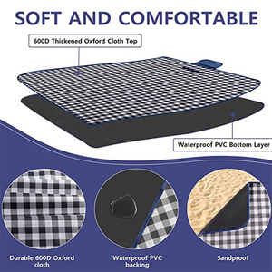 Ashion tytyle ortable Folding ututdoor ateraterproof each cada amamping Mat icnic Mat para IDS y dult - Product Image 5