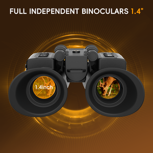 Jumelles de vision nocturne numériques infrarouges HD <span class=keywords><strong>KAISHI</strong></span>, dernière génération, 4K, vision nocturne totale, zoom numérique 8X, étanches, 7 niveaux de luminosité - Product Image 6